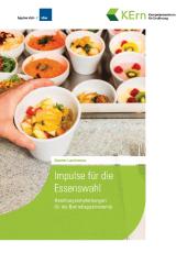 Broschüre "Smarter Lunchrooms – Impulse für die Essenswahl". Bildquelle: KErn