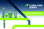 Logo des Globald Food Summit mit Titel Foodtropolis
