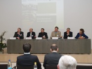 Teilnehmer der Podiumsdiskussion des Seminars "Energie sparen - Ressourcen nutzen".