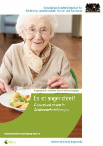 Titelblatt der Bayerischen Leitlinien für Seniorenverpflegung