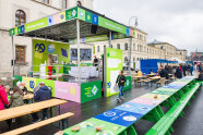 Die Aktionsbühne bei den Erlebnistagen Ernährung auf der Ludwigstraße