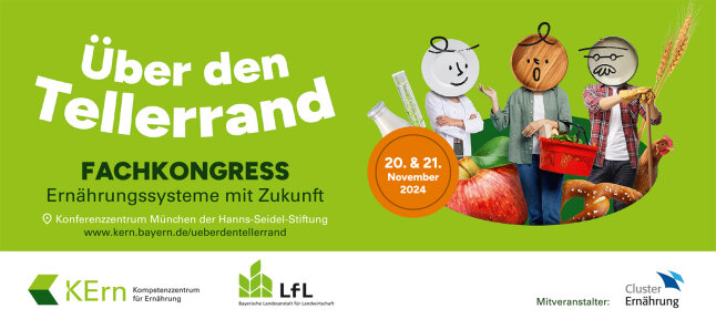 Anzeige zum Fachkongress mit Logos von KErn, LfL und Cluster Ernährung