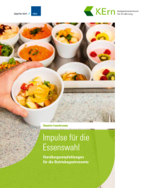 Titelbild Broschüre "Smarter Lunchrooms – Impulse für die Essenswahl"
