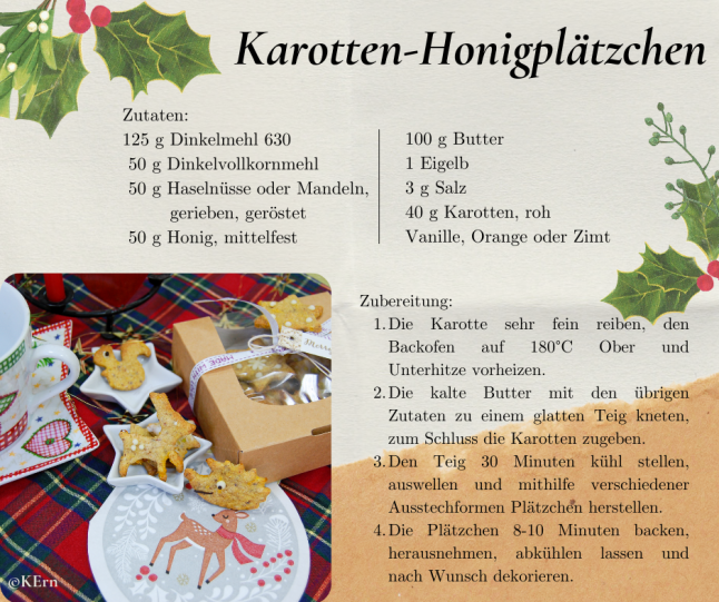 Rezept Karotten-Honigplätzchen 