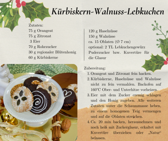 Kürbiskern-walnuss-lebkuchen ©kern