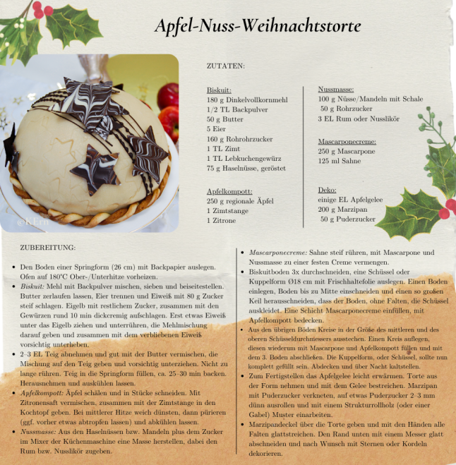 Rezept Weihnachtskuppeltorte