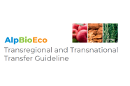 Logo der Transnational Guidelines von AlpBioEco