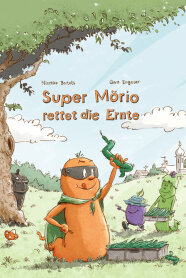 Titelbild des Kinderbuchs mit Möre im Superheldenkostüm