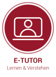 Rotes Symbol des E-Tutors