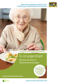 Bayerische Leitlinien Seniorenverpflegung Titelblatt