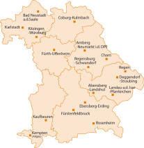 Generation 55 plus_Karte_Ämter in Bayern_klein (c) FüAK