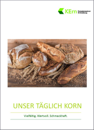 Titelbild des Getreidekompendiums mit verschiedenen Brotvarianten